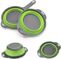 Three-Piece Collapsible Strainer - Made of Silicone with a Plastic
