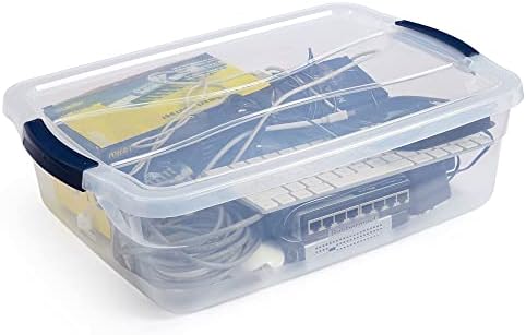 Rubbermaid Cleverstore Storage Containers, 17 Quart, 6 Pack