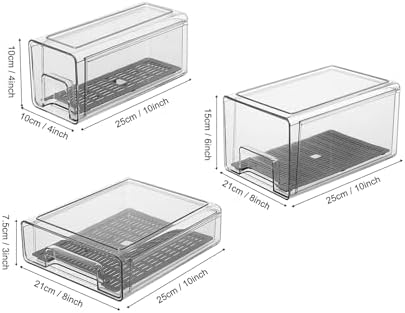 Refrigerator Organizers and Storage Drawers, Complete Set