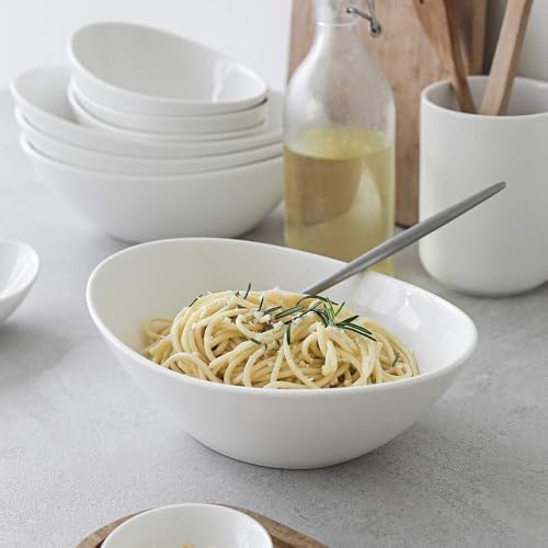 DOWAN 9.25" Serving Bowls, Large Oval Serving Dishes for Wedding and