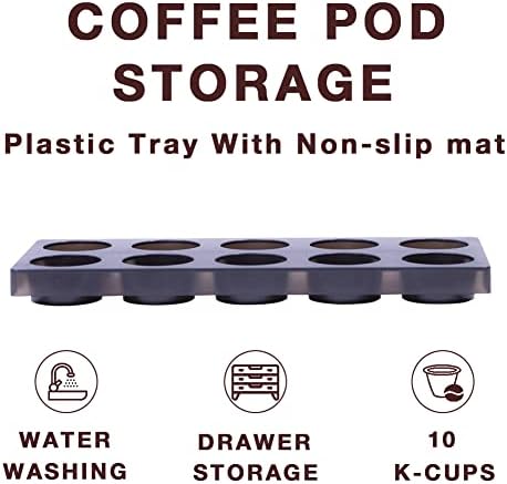 Coffee Pod Storage Organizer for Kitchen Drawer,Holders 60 K CUP
