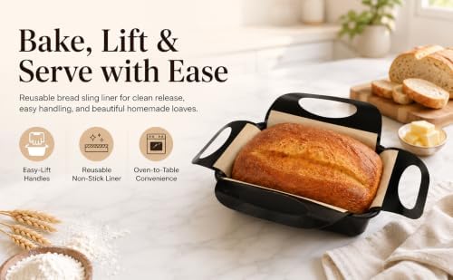 2‐Pack Bread Loaf Pan Set, 8.5" x 4.5" Inner Baking Size Nonstick