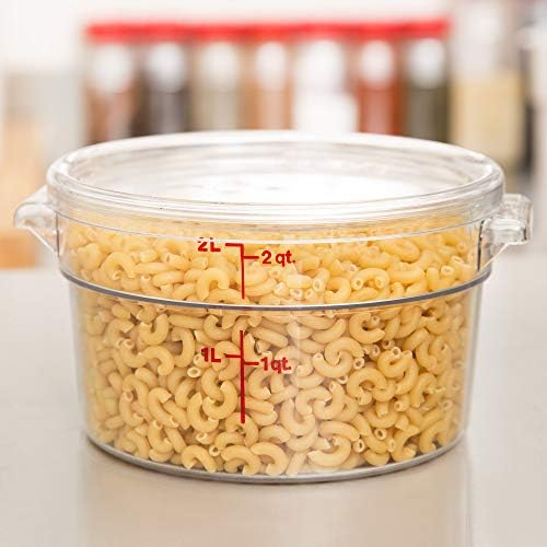 Cambro RFSCW2135 2-Quart Food Storage Container with Lid