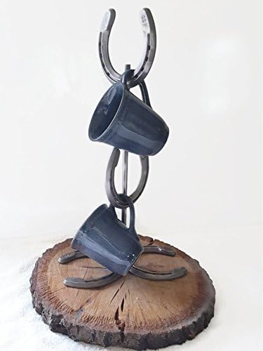 Horseshoe Coffee Mug Holder for Mugs and Cups for Western and Rustic