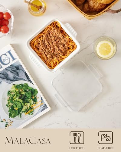 MALACASA Baking Dishes for Oven, Small Ceramic Baking Dishes with