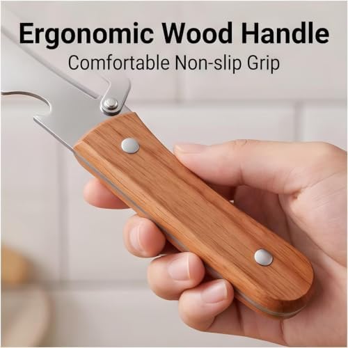 2026 Upgrade 2-in-1 & 3-in-1 Vegetable Peeler Set with Wooden Handle