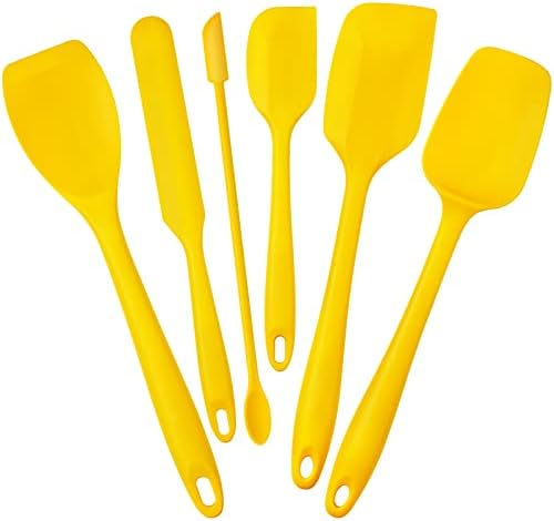 Tomorotec Silicone Spatulas Set 6Pc Heat Resistant Baking Cooking