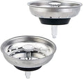 CORNERJOY 2 PCS Kitchen Sink Strainer and Stopper Combo Basket