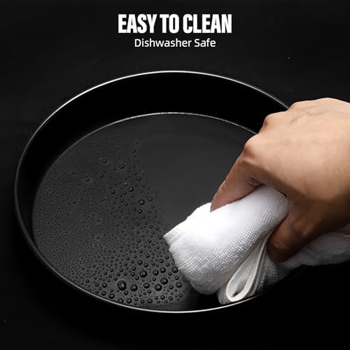 10 Inch Deep Dish Pizza Pan, Aluminum Pizza Pan for Oven, Thicken
