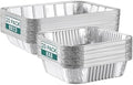 NEEBAKE 40 Pack Disposable Aluminum Pans Combo Set - 20 Large 9x13