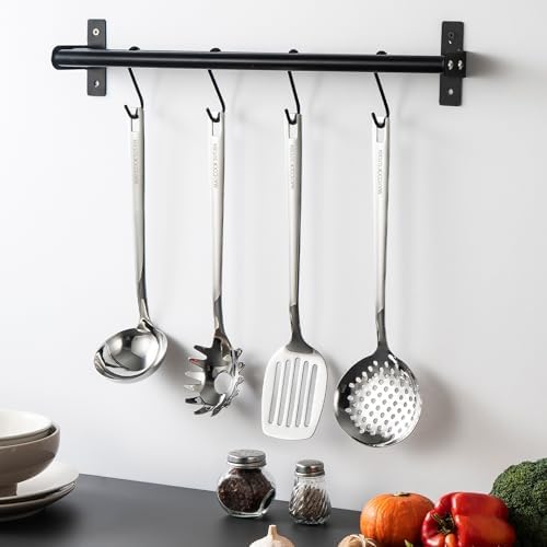 18/8 Stainless Steel Cooking Utensils Set of 4, Dishwasher Safe