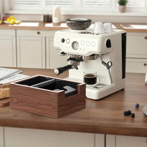 Espresso Knock Box, Coffee Knock Box with Durable Knock Bar and