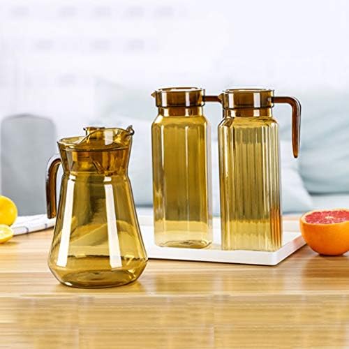 Acrylic Water Juice Pitcher Glass Pitcher Pouring Jug with Lid Hot