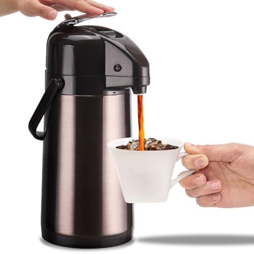 PARACITY Coffee Carafe, 84.5 fl oz/2.5 L Airpot Coffee Dispenser with