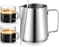 4 Pcs Espresso Accessories Kit with 4 oz Glass Espresso Shot Cup with