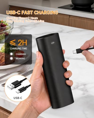 CIRCLE JOY 2 in 1 Electric Salt and Pepper Grinder Set