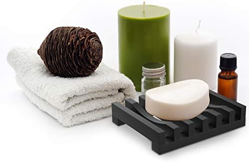 2Pcs Soap Dish Holder, Silicone