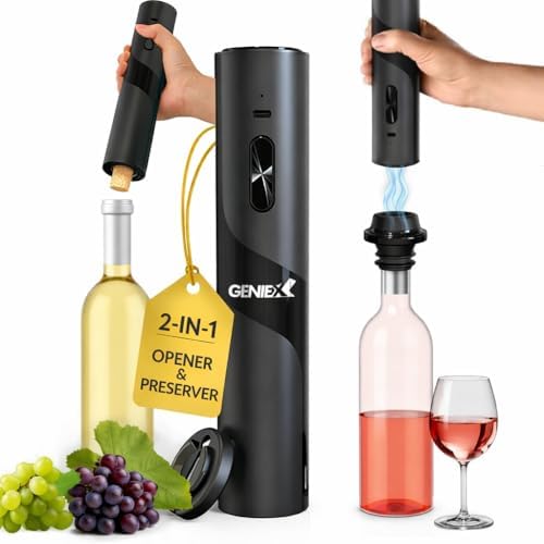 2‐in‐1 Electric Wine Opener & Wine Preserver COMBINED | Cool Wine Gift