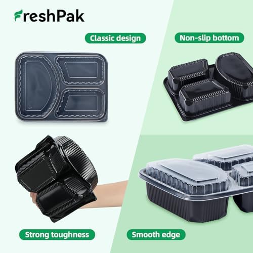 40 Pack 38oz Meal Prep Containers - Shrink Wrap Ready To Use