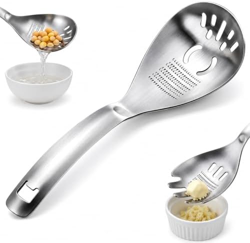 5-in-1 Stainless Steel Cooking Spoon, Multifunctional Stainless Steel