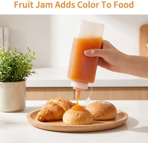 SHENLIU Wide Mouth Squeeze Bottle,33oz Salad Dressing Dispenser