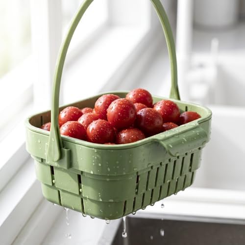 2-Pack Foldable Hanging Sink Strainer Basket, Collapsible