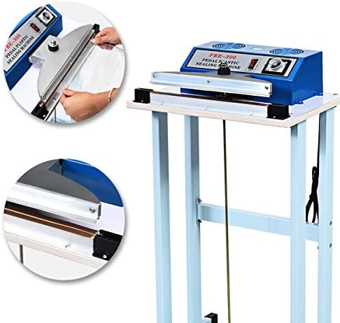 Goplus 110V 12" Foot Pedal Impulse Sealer with Cutter