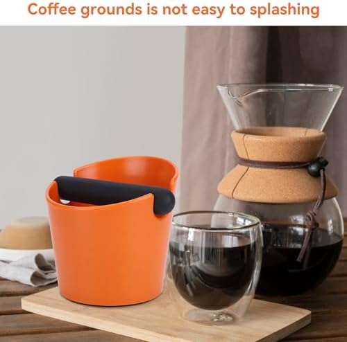 Coffee Knock Box Espresso Knock Box 4.4 Inch Shock-Absorbent Espresso