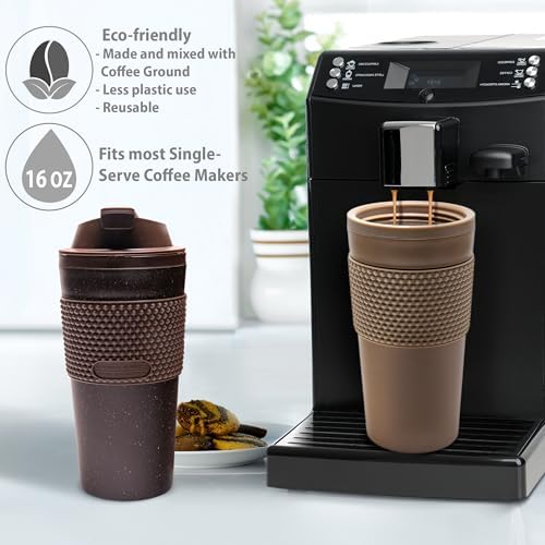 16 oz Coffee Tumbler Set (2 Pack) – Insulated Double Wall Travel Mug