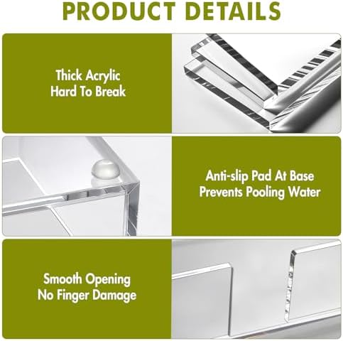 Kordory Acrylic Disposable Guest Towel Holder Tray