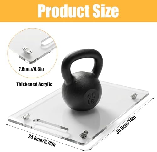 Acrylic Appliance Slider (14"x9.8") | Heavy Duty Rolling Tray for