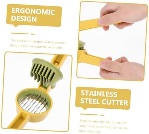 Portable Egg Slicer Rustproof ABS Stainless Steel for Fruit Cutting