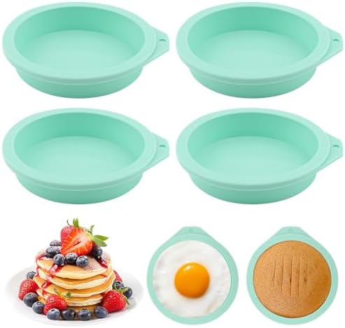4Pcs Air Fryer Egg Mold, Silicone Egg Bites Molds for Baking Muffin
