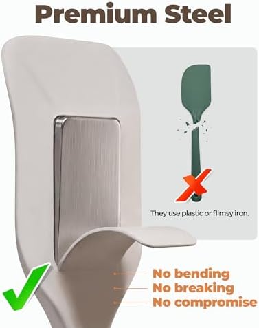 Bake Choice 2 Pieces Silicone Spatula Set, Premium Steel Core
