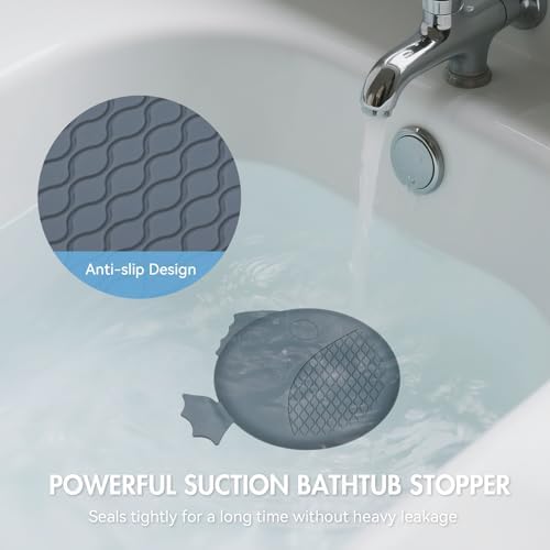 TRAPMATE Shower Drain Hair Catcher, Patented Bathtub Stopper Drain
