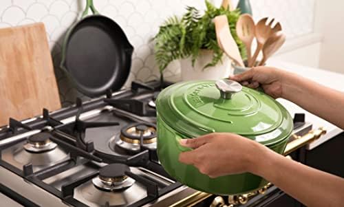 Larder & Vine 5-Piece Enameled Cast Iron Cookware Set - Includes