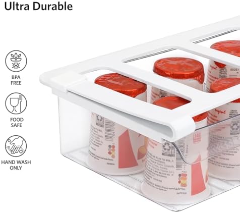 Glad Pull Out Fridge Drawer Organizer - Clip-On Under Shelf
