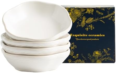 Reactive Glaze Dipping Bowls, Soy Sauce Dishes Set of 4