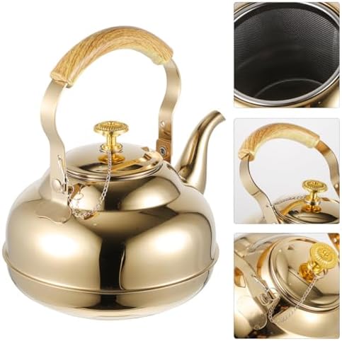 Stainless Steel Stovetop Teapot with Infuser, 1 pack