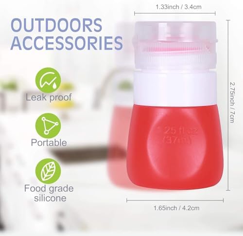 YINGGG Squeeze Portable Salad Dressing Container to Go Bottles for