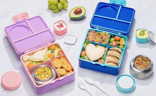 Fimibuke 60oz Leakproof Bento Lunch Box with 8.5oz Thermo