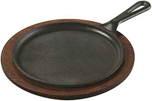 Lodge Pre-Seasoned Cast Iron Round Griddle, 8 Inches