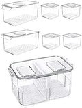 SANNO Produce Saver Containers for Refrigerator, Containers Produce