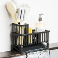 Yieach Kitchen Sink Caddy Organizer, Plastic, Black