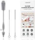 Silicone Cleaning Brush Kit,Water Bottle and Straw Cleaner Brush Set
