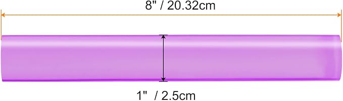 HARFINGTON Acrylic Clay Roller 8 Inch x 1 Inch Solid Non-Stick Plastic Round - Image 2
