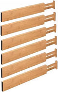 Bamboo Drawer Dividers – Adjustable Expandable Drawer Organizer
