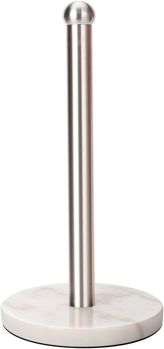 Heavy Weighted Paper Towel Holder, Easy One-Handed Design by Waydeli
