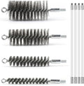 50 Inch Pipe Cleaning Brush Set with Stainless Steel Bristles