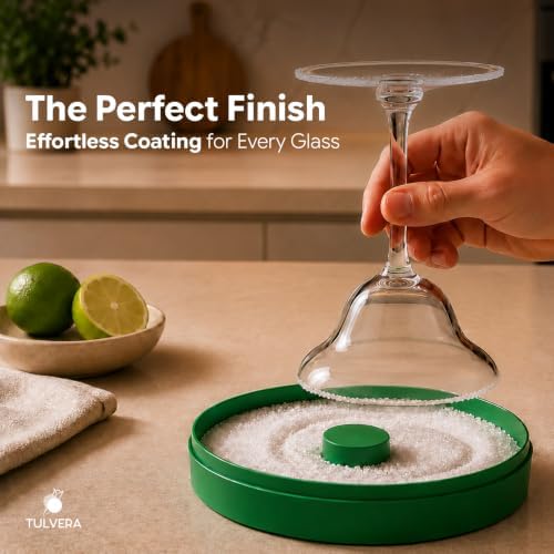 Margarita Salt Rimmer Set, Cocktail Glass Rimming Kit for Sugar, Bar